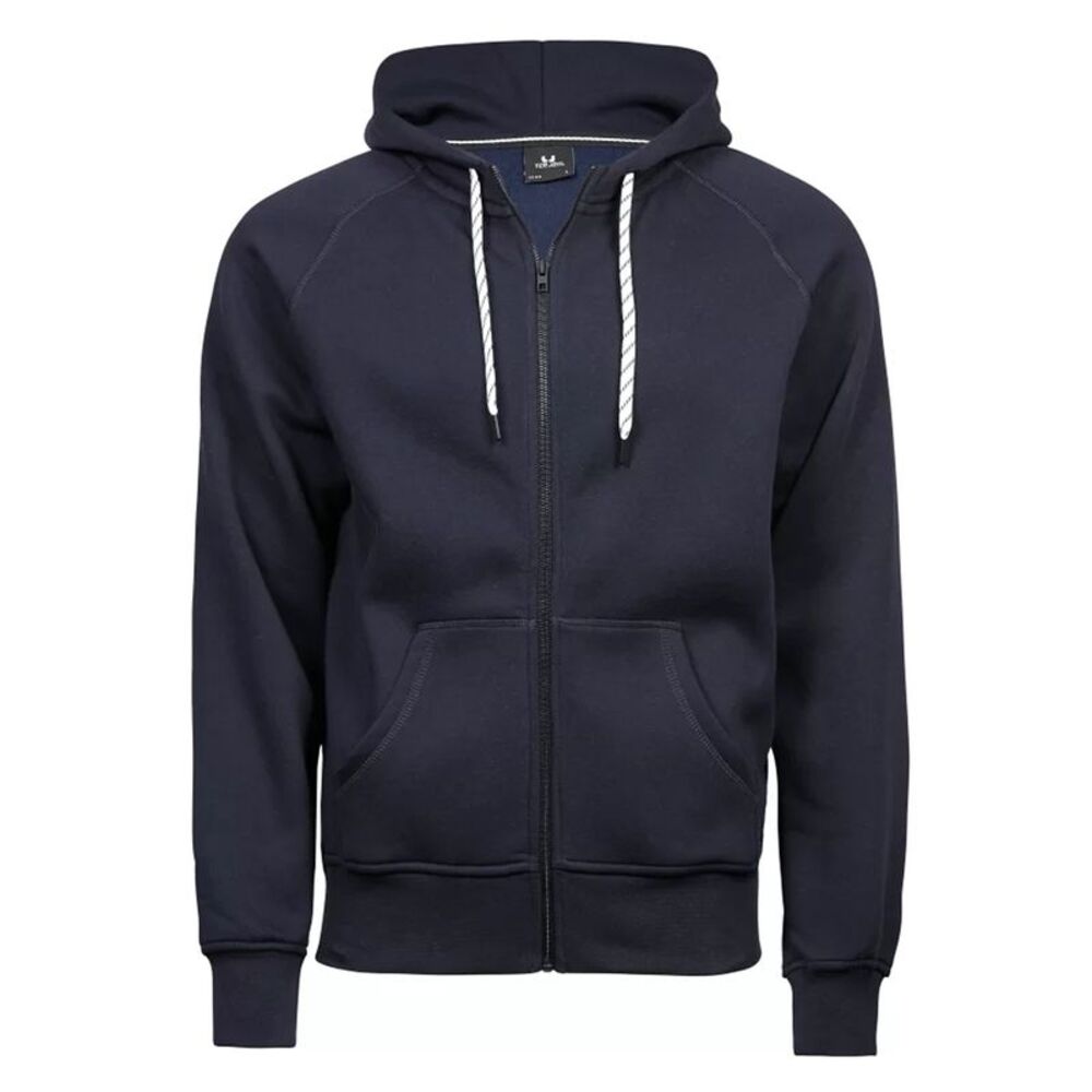 Tee Jays Mens Fashion Zip  Sweatshirt / Navy